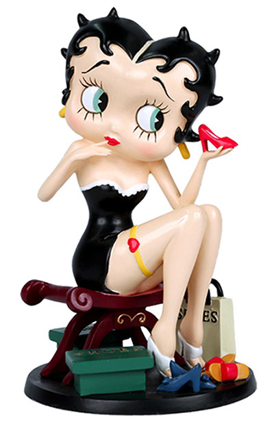 Betty Boop Fitting Shoes - Click Image to Close